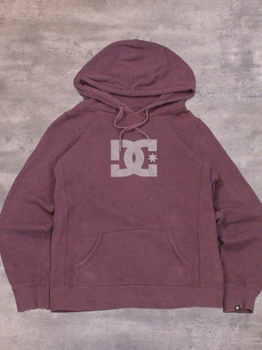 Vintage VTG Y2K 2000's 00's DC Shoes Skater Burgundy Hoodie